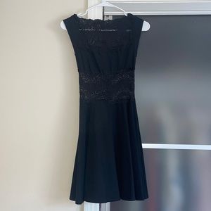 Black lace cocktail dress